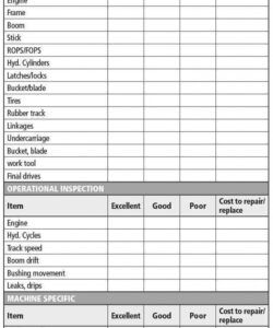 Costum Equipment Check Out Form Template Excel