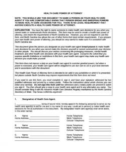 Costum Power Of Attorney Form Template Excel Sample