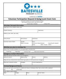 Criminal Background Check Form Template Pdf Example