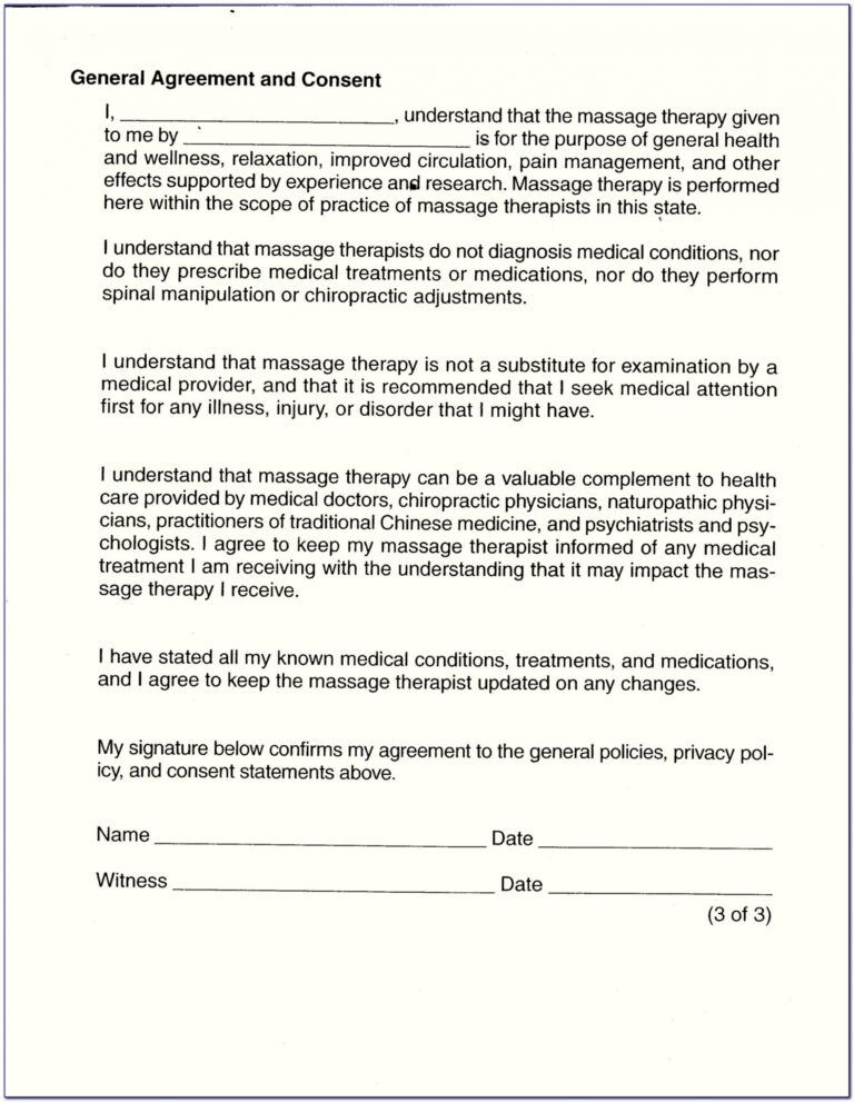 Dental Treatment Consent Form Template Excel Minasinternational