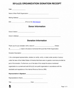 Donation Form Template For Nonprofit Pdf Sample