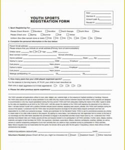 Editable Basketball Camp Registration Form Template Doc Example