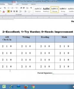 Editable Check In Check Out Form Template  Sample