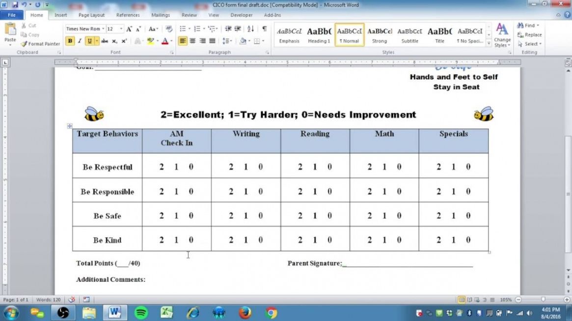 Editable Check In Check Out Form Template  Sample