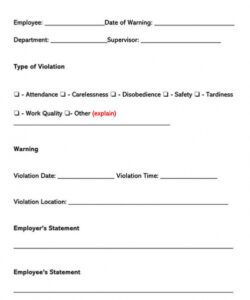Editable Employee Disciplinary Action Form Template Excel Sample