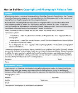 Editable Graphic Design Copyright Release Form Template Doc Sample