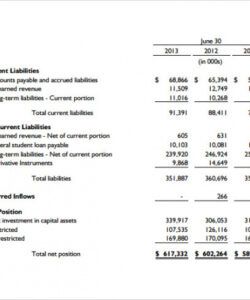 Editable Pro Forma Income Statement Template Word Example