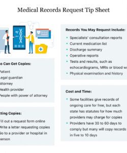 Editable Request For Medical Records Form Template Excel Sample