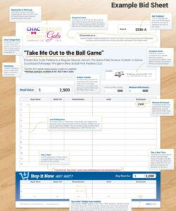 Editable Silent Auction Donation Form Template Word