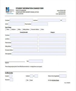 Free Change Of Address Form Template Doc