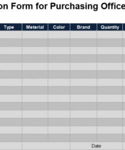 Free Office Supply Request Form Template Excel