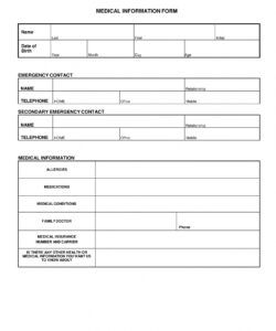 Free Request For Medical Records Form Template Excel Sample