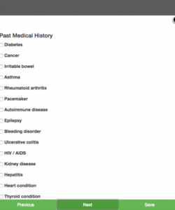 Printable Acupuncture Patient Intake Form Template Word Example