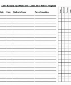 Printable Equipment Check Out Form Template Excel Sample