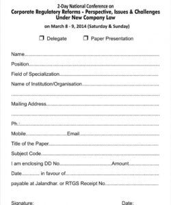 Printable Football Camp Registration Form Template Doc