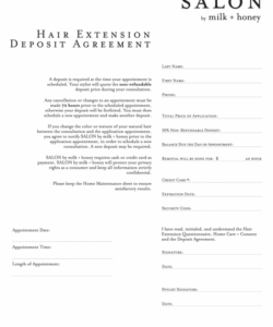 Printable Hair Salon New Client Form Template Doc Example