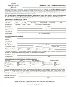 Printable Third Party Authority Form Template Word Example