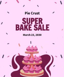 Professional Bake Sale Order Form Template Pdf Example