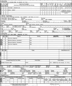 Professional Car Accident Report Form Template Doc Example