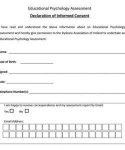 Professional Counseling Informed Consent Form Template Pdf Sample