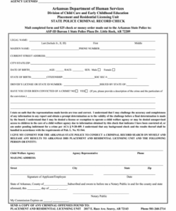 Professional Criminal Background Check Form Template Pdf Sample