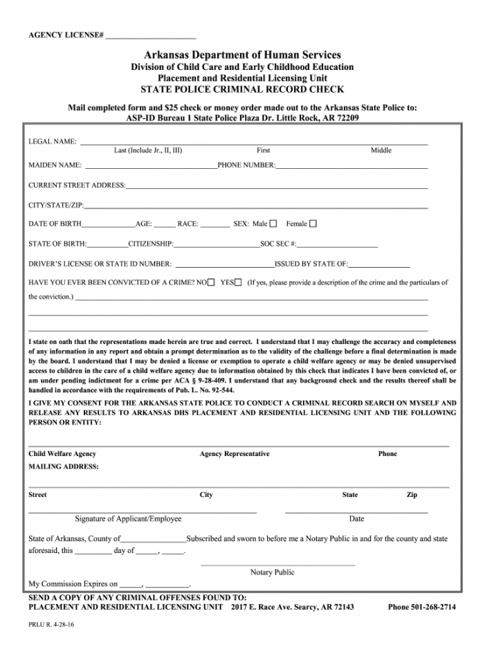 Professional Criminal Background Check Form Template Pdf Sample