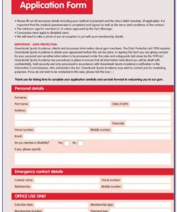 Professional Gym Membership Cancellation Form Template Pdf