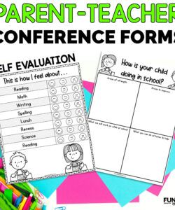 Professional Parent Teacher Conference Form Template Excel