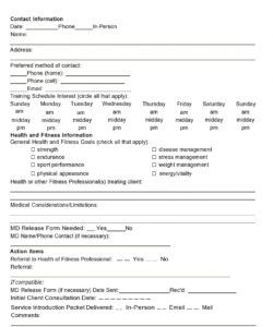 Best Beauty Salon Consultation Form Template Word