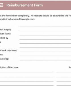 Best Business Expenses Claim Form Template Doc