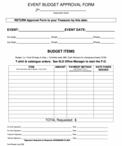 Best Capital Expenditure Approval Form Template