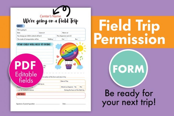Best Excursion Permission Form Template Childcare Pdf Example