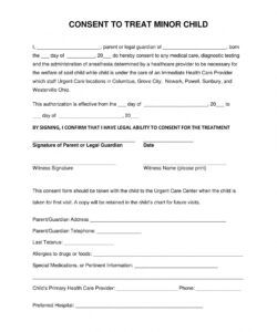 Best General Medical Consent Form Template Word