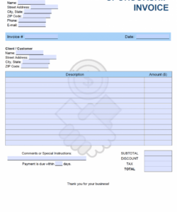 Best Just Giving Sponsor Form Template Word
