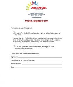 Best Media Release Consent Form Template  Example