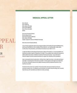 Best Medical Appeal Form Template Doc Sample