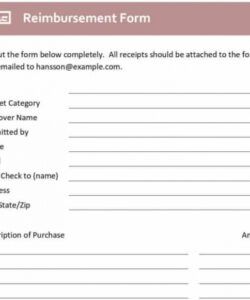 Best Office Expense Claim Form Template  Example