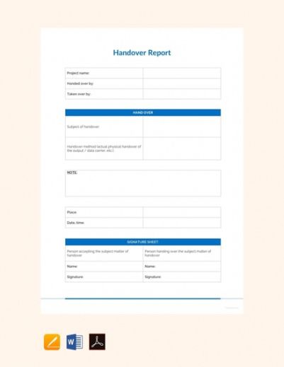 Best Office Key Handover Form Template Doc