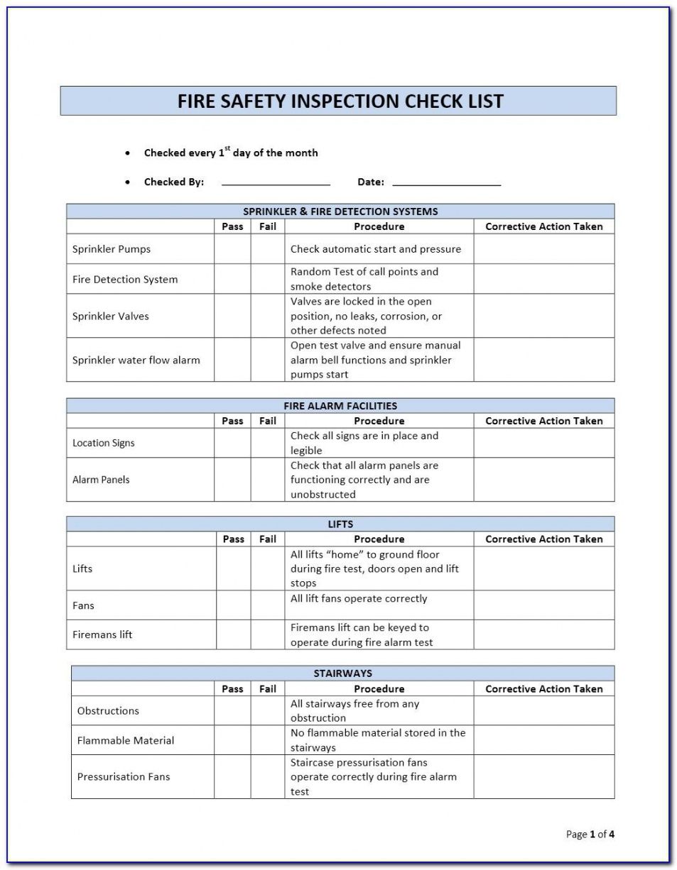 Best Safety Audit Form Template Word