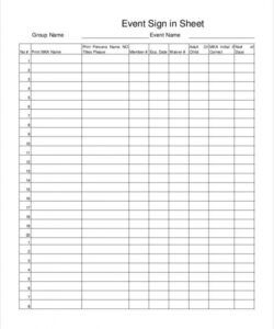 Career Fair Registration Form Template Excel