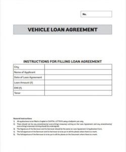 Costum Auto Loan Application Form Template Doc Sample