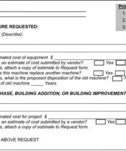 Costum Capital Expenditure Approval Form Template Excel