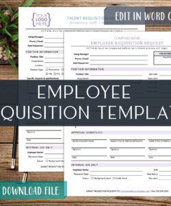 Costum Job Requisition Request Form Template Excel