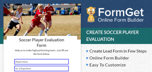 Costum Soccer Player Evaluation Form Template Doc