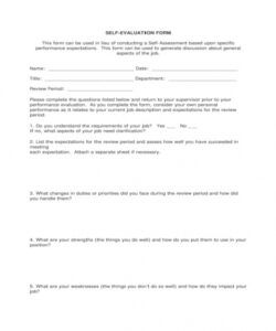 Editable 30 Day Evaluation Form Template Word Example