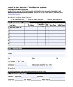 Editable Bank Account Registration Form Template  Example