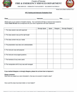 Editable Evaluation Form Template For A Workshop Pdf Example