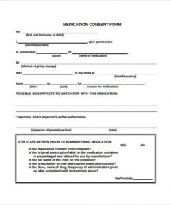 Editable General Medical Consent Form Template Word Sample