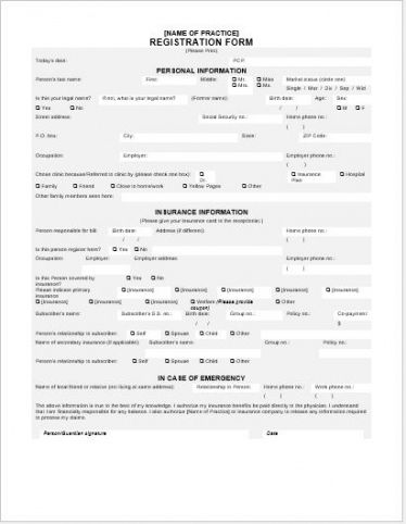 Free E Commerce Registration Form Template Pdf