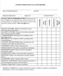 Evaluation Form Template For A Workshop